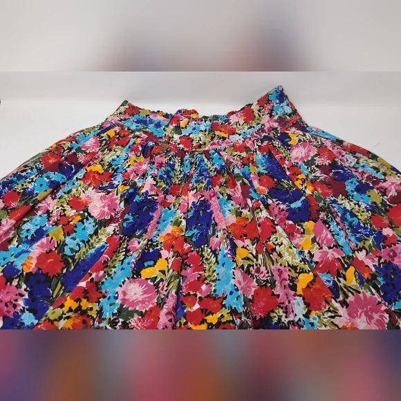 NWOT 90s Reitmans Easywear Women's Shorts Skirt Skorts Colorful Floral Large - Picture 14 of 14